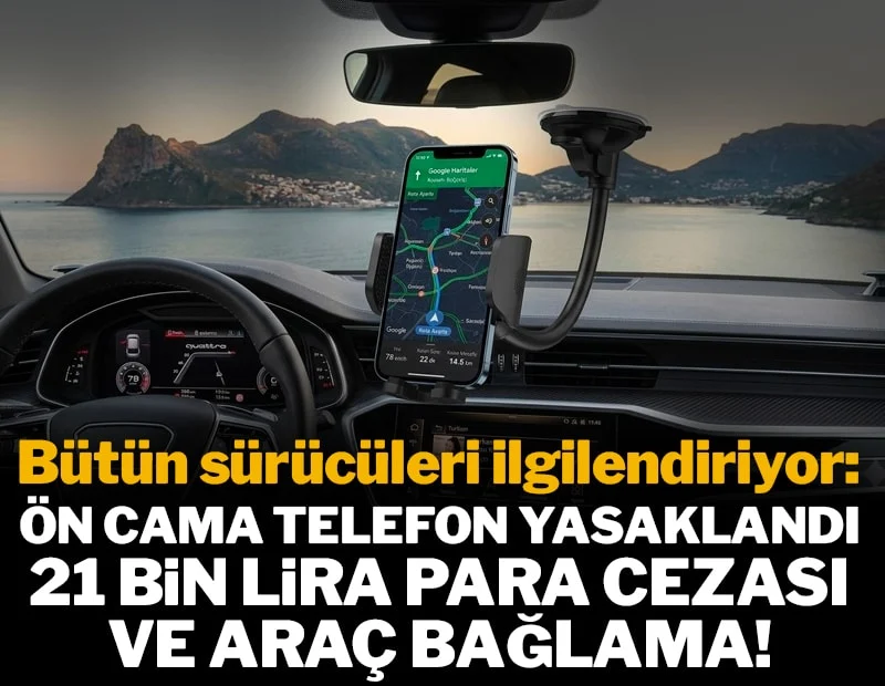 gazetesozcu's tweet photo. Araçlara telefon tutucu takmak artık yasak: 21 bin lira ceza ve 30 gün araç bağlama  

https://t.co/z76gs9WRAN https://t.co/J89zm3kwII
