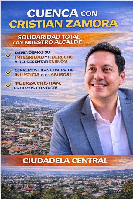Agradezco a la #CiudadelaCentral por su apoyo y solidaridad.