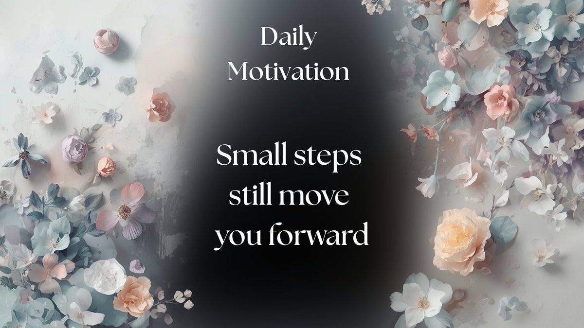 You don’t have to do everything at once. Just take the next step—even if it feels small. That’s how real progress happens.

Keep going, one step at a time.

#ProgressNotPerfection #KeepGoing #PersonalGrowth #DailyMotivation