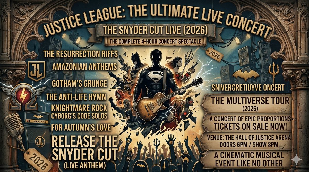 DanielL49840574's tweet photo. 3¡JUSTICE IS SERVED! ⚖️ 2021, tras años de spam, salió el #SnyderCut 🎬 4 hrs de puro cine, Cyborg siendo el main character y Darkseid dándonos el hype que merecíamos💥 Fue el "gaslight, gatekeep, girlboss" pero de los fans de #DC logrando lo imposible🦇✨
#ReleaseTheSnyderCut https://t.co/Ad6Uq9Dpj1