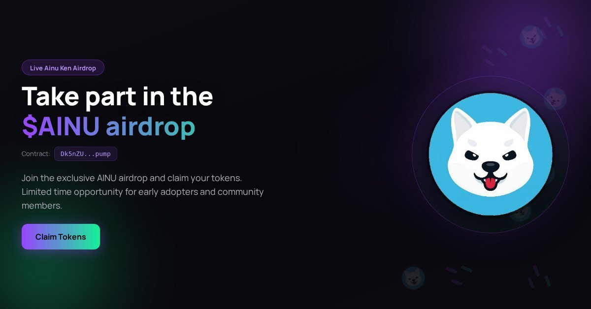 314mark's tweet photo. BREAKING: $AINU DROP LIVE!
Exclusive drop only for community holders
First come, first served — claim now before it's gone!

https://t.co/hqUuCMfnPM https://t.co/dFeEuhuQEn