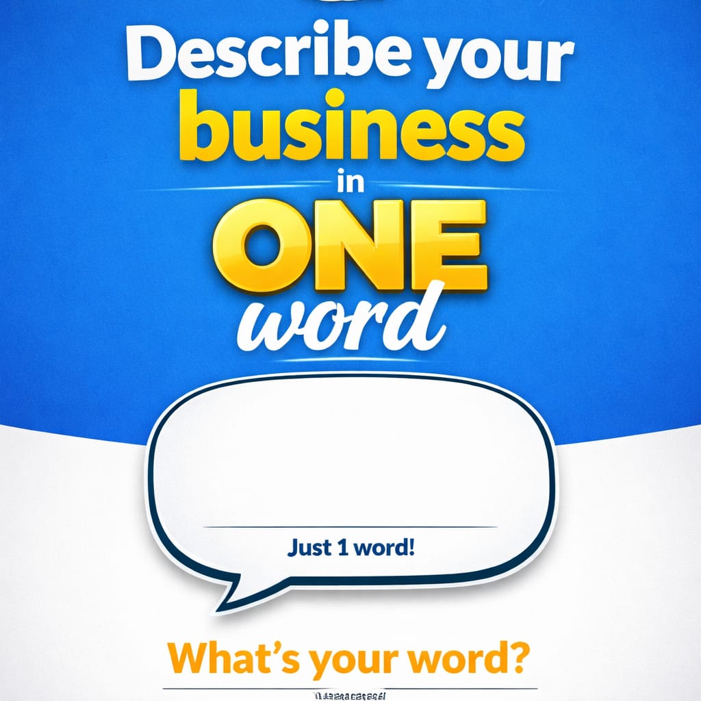 KelbenMedia's tweet image. No pitch. No long talk.

Just ONE word.

If someone asked you to describe your business instantly…
What would you say?

Most people can’t answer this clearly… can you?

Drop your ONE word in the comments 👇

#KelbenMedia  #BusinessIdentity #Digitalmarketing
#BuildYourBrand