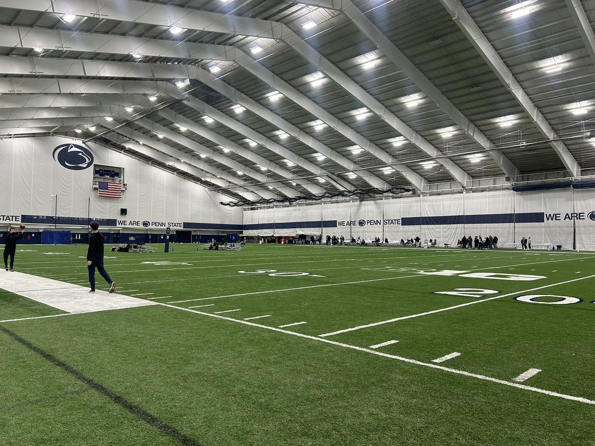 Checking in from Penn State’s Pro Day. We’ll see from 20 players today.