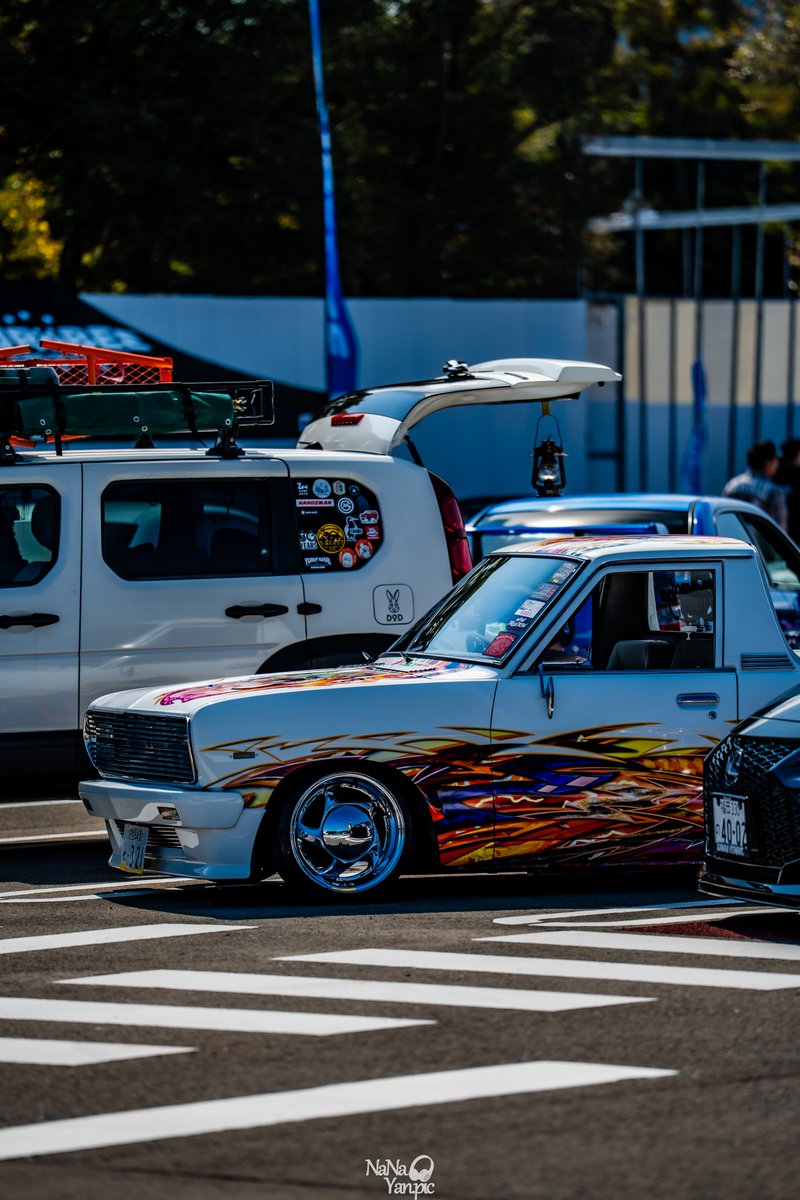 nanayan_S2000's tweet photo. NISSAN SUNNY TRUCK × Akeno Himejima
#AREA01 https://t.co/DhWTUsdUaY