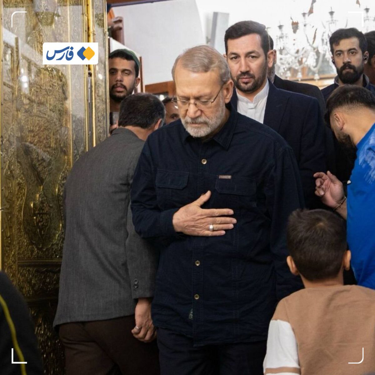AabishAli16's tweet photo. شہید لاریجانی کو امام رضا علیہ السلام کے پہلو میں سپرد خاک کیا جائے گا

 مولا کا خادم مولا ہی کے پہلو میں جا بسا۔ https://t.co/WXv8WQD7of