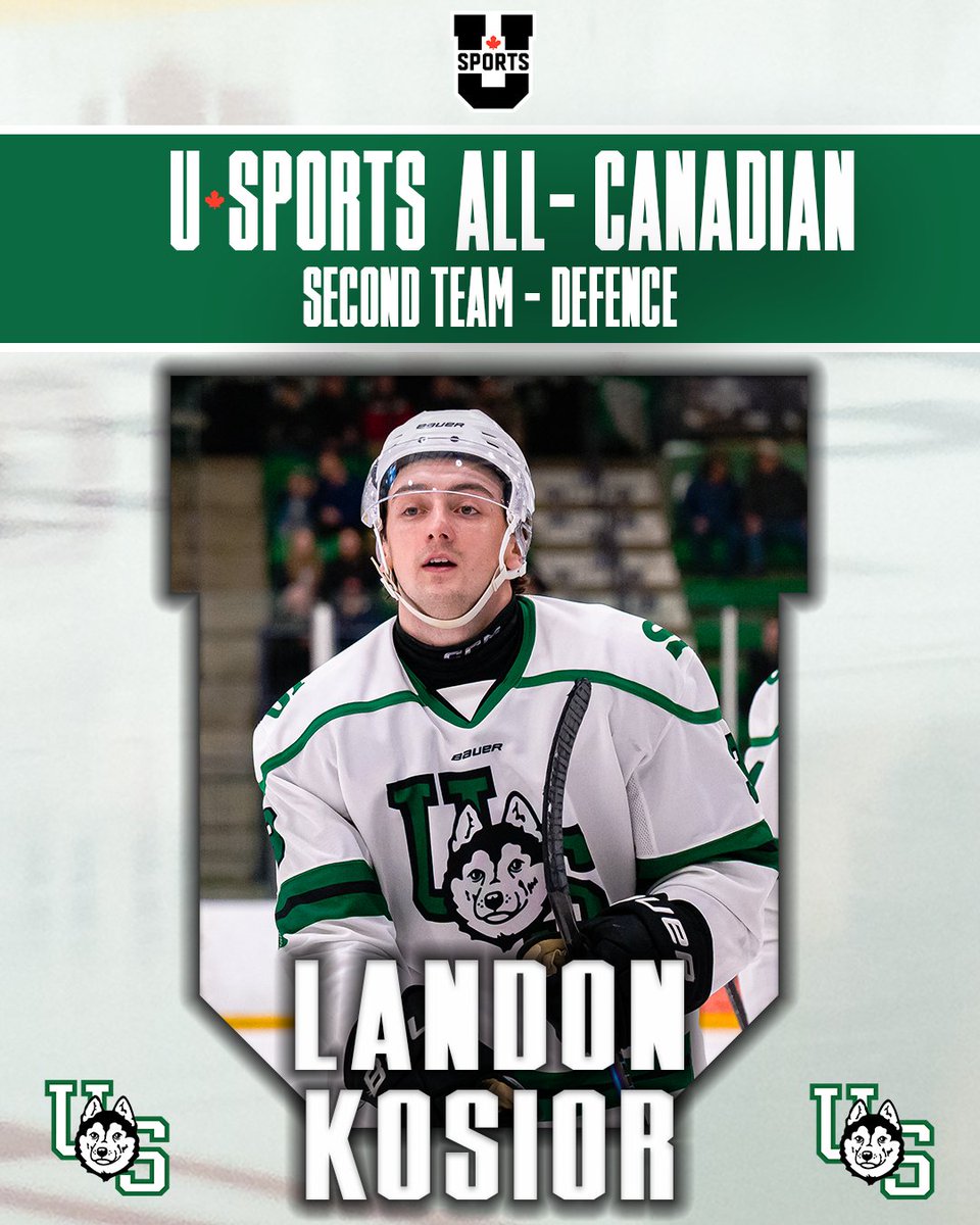 HuskieAthletics's tweet photo. Congratulations to Huskie defenceman Lando Kosior and forward Conner Roulette on been named 2025-26 @USPORTSca All-Canadians! 🇨🇦⁠⁠ ⁠ 

#HuskiePride | #PowerofthePack https://t.co/sfH0XmpPjc
