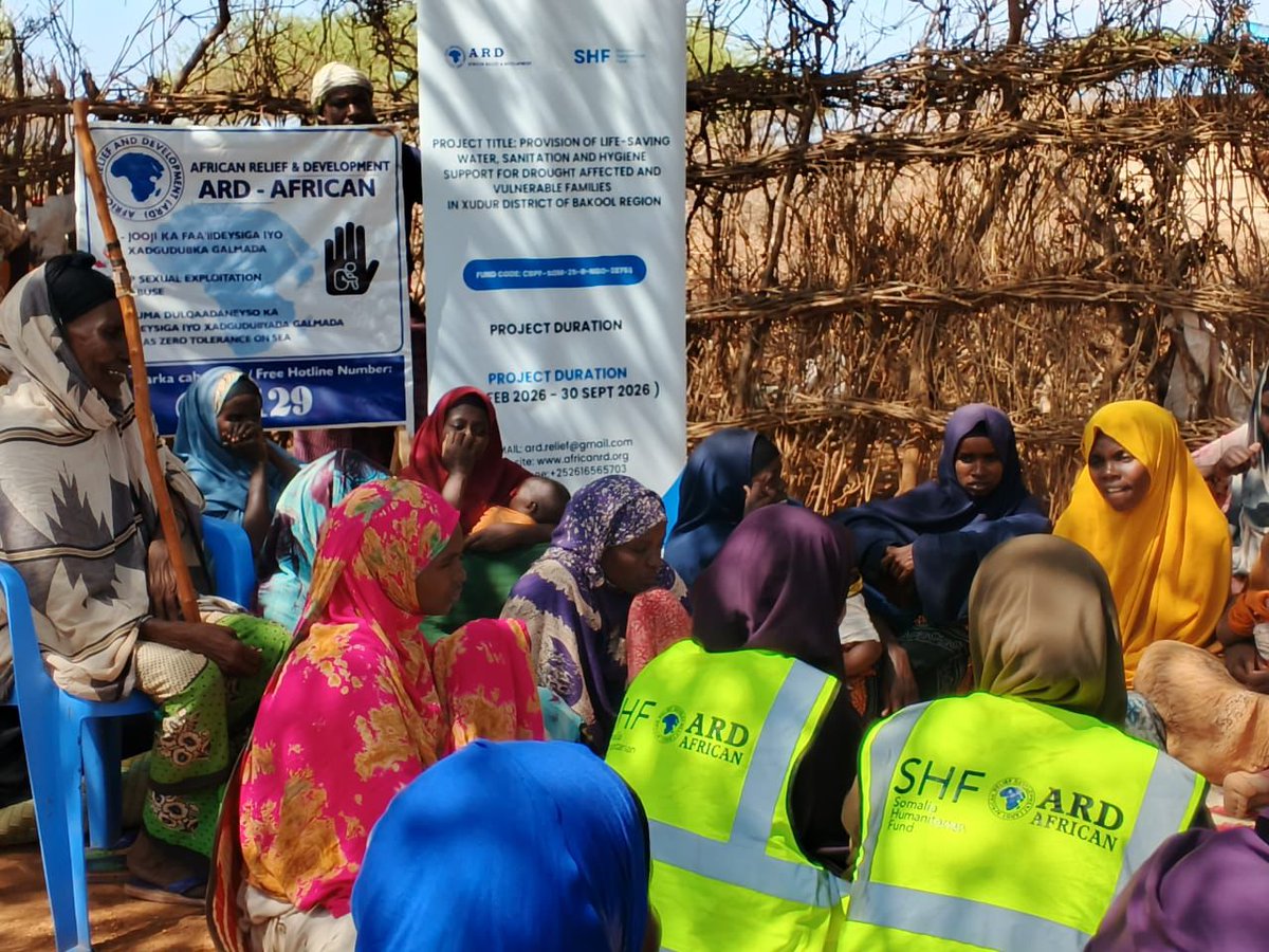 ardfeeds's tweet photo. Hygiene education saves lives. 🧼
In Hudur, ARD Community hygiene promoters are holding awareness sessions with village communities on environmental, Food, Water, Personal and Child hygiene, among others.

Thanks to @shf_somalia for the support. https://t.co/d26SgcQKyP
