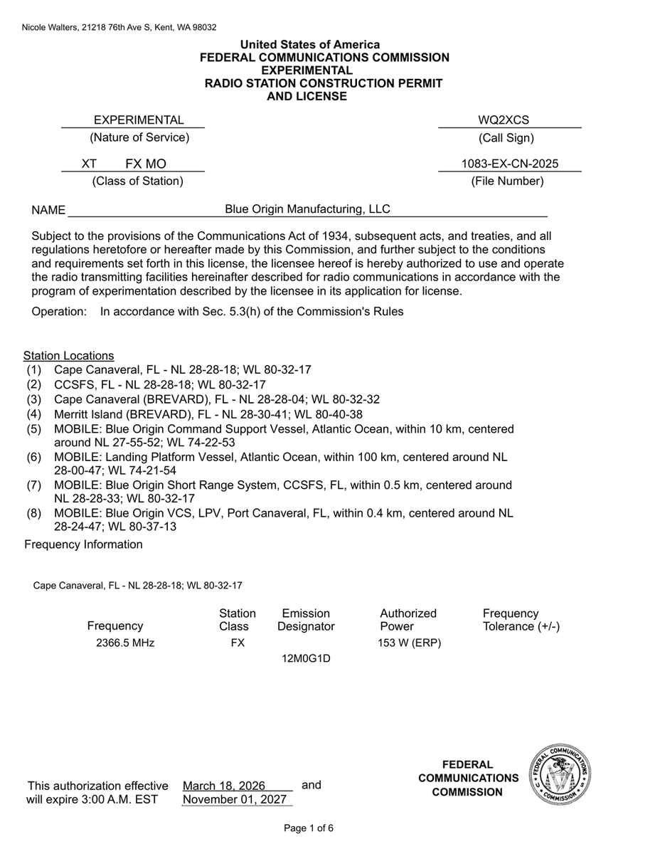 FCC Filing Alerts tweet media