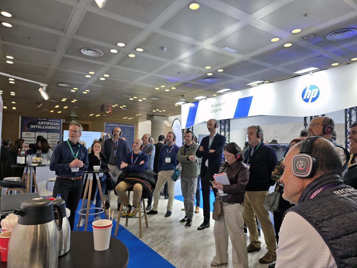 ricohspain's tweet photo. Seguimos en #ASLAN2026 compartiendo conversaciones con clientes sobre la #IA, la infraestructura y cómo evitar fugas de información. 
¡Pásate por nuestro stand AI23! Nos encantará conectar con profesionales, partners y clientes para seguir impulsando la transformación digital. https://t.co/s40oXGxPW9