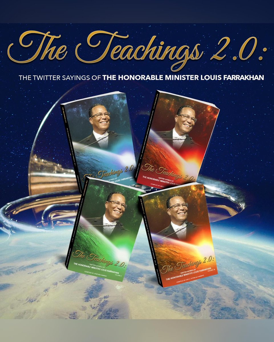 PhenomRadio's tweet photo. #PSA The Teachings 2.0 Volume 3–Books A &amp; B are now available to the world. https://t.co/iAh3TSnpEk “Divine Guidance In A Time Of World Crisis”—The Honorable Minister Louis Farrakhan speaks. #TheFinalCall #FinalCallNews #FinalCall #TheTeachings https://t.co/WJ2Doevm1M