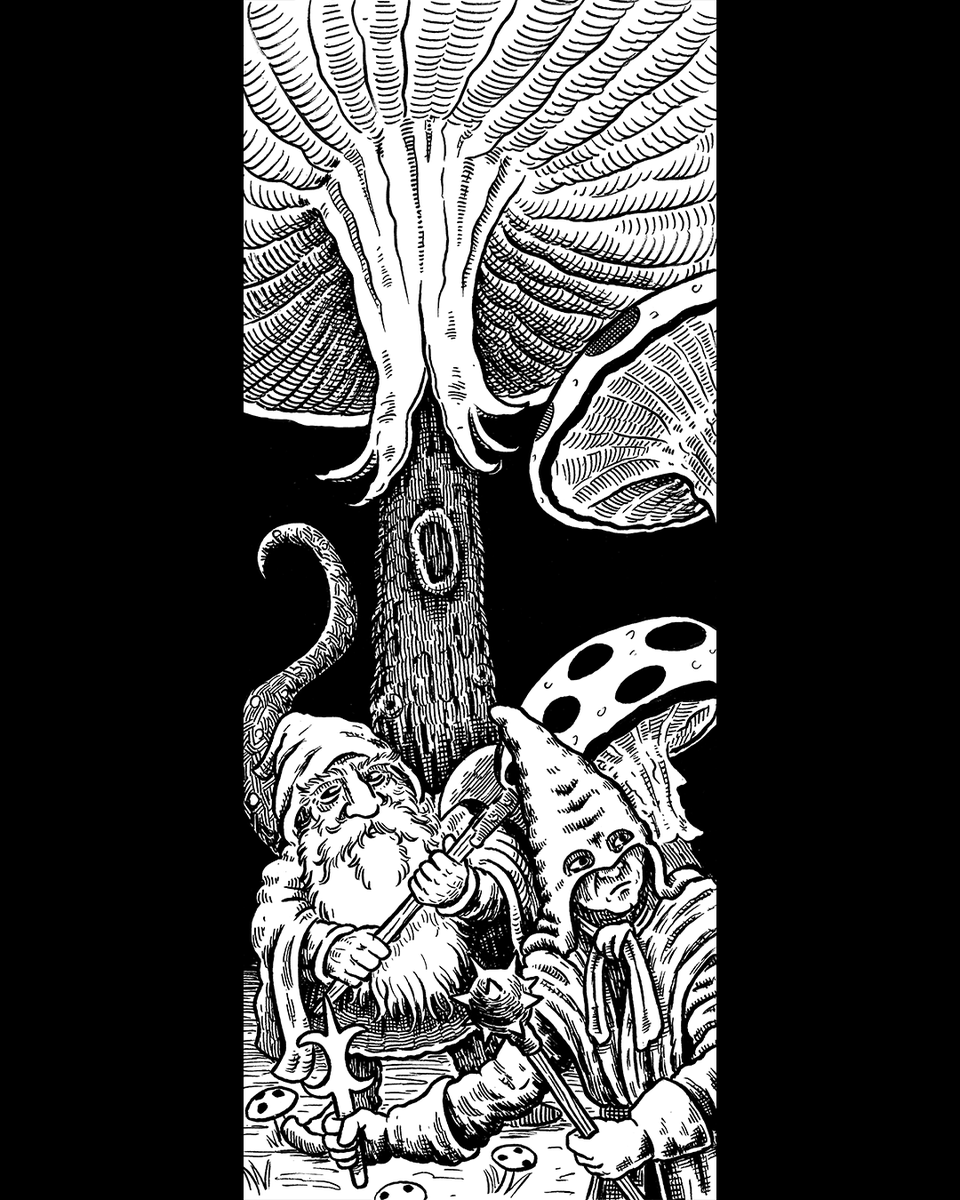 crawlstilho's tweet photo. Illustration I did for Gods of the Forbidden North, Vol. 3, from @pulphummock 

https://t.co/t9BIp5JJPg

#fantasy #drawing #bx #ose #dungeonsanddragons #rpgart #ink #megadungeon #madebyhuman #oldschoolessentials #dungeoncrawl #crawlstilho https://t.co/yNeq563HYx