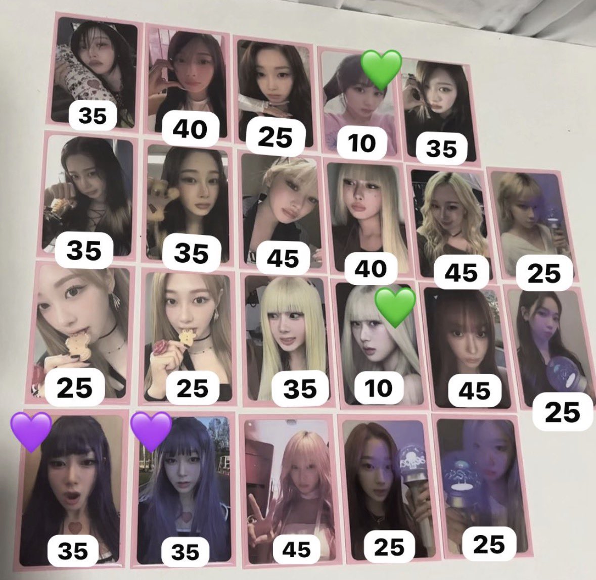 DROP DE COLEÇÃO
- valores na imagem + frete
- ⁠preferência para quem levar mais cards
- ⁠cards “💜” saem com “💚”
- ⁠envio em 3 dias
- videos dos cards no pv