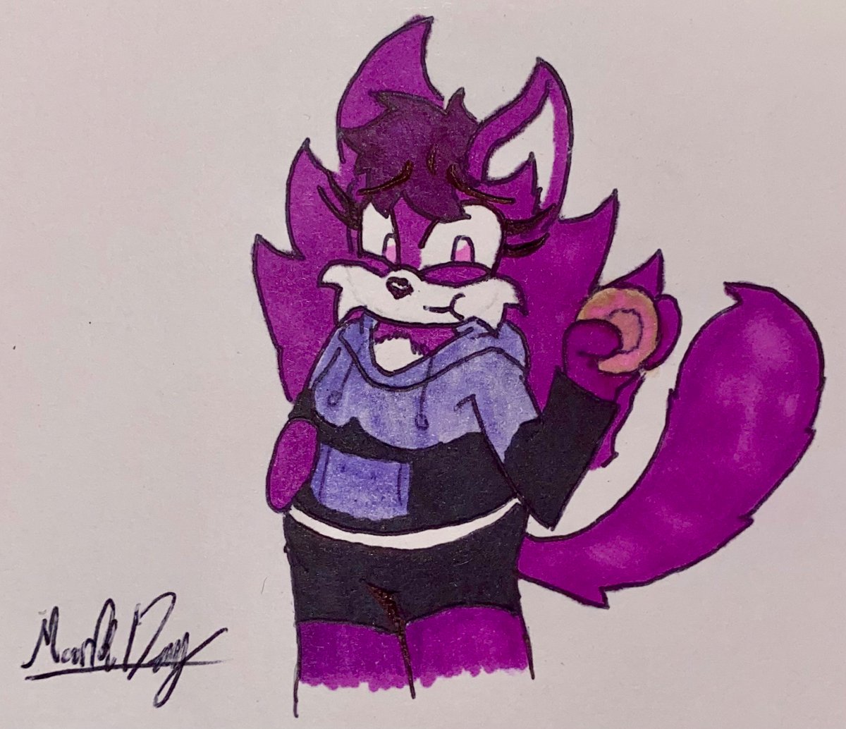 Here’s your cute chubby cat, Morita 🐱💜
#SonicOC