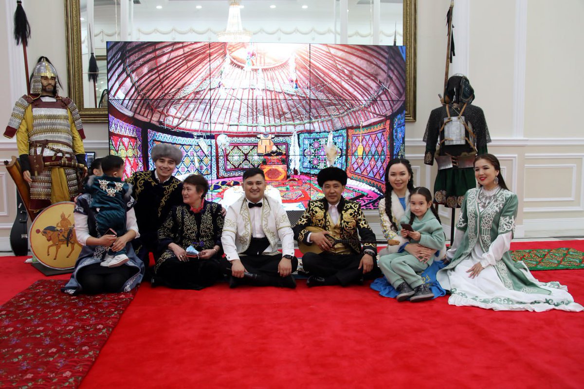 modgovkz's tweet photo. Nauryznam: military personnel put on national costumes 
On National Dress Day, military units of the Armed Forces held thematic events, challenges and educational campaigns aimed at popularizing spiritual, cultural and family values. https://t.co/Nk9cynJTZf