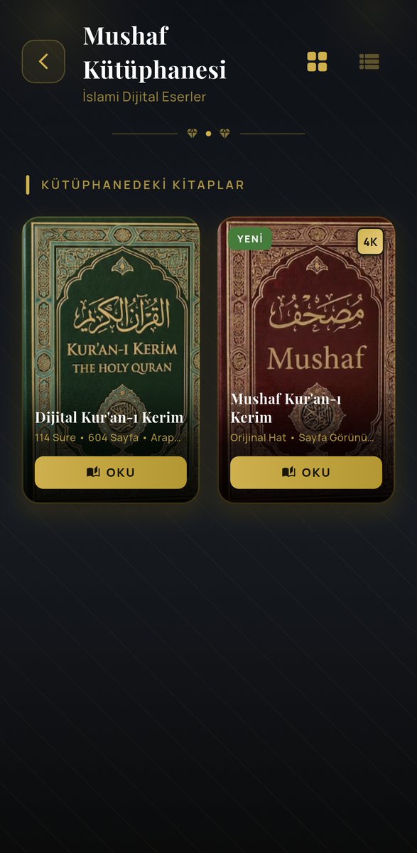 umitpasahz's tweet photo. Selamınaleyküm dostlar, İslami SuperApp'teki okuma deneyimini tamamen başka bir seviyeye taşıyacak yeni güncellememiz yayında.

Uygulamaya 4K çözünürlüklü "Diyanet Mushaf" görünümünü ekledik. Amacım, basılı bir Kur'an-ı Kerim okuma hissiyatını ve huzurunu, en yüksek görüntü kalitesiyle dijitale taşımaktı.

Bu güncelleme ile gelen özellikler:

-4K Diyanet Mushaf: Orijinal hat kalitesiyle, göz yormayan ve detayların kaybolmadığı yüksek çözünürlüklü sayfa deneyimi. 

-Hızlı Erişim Menüsü: Cüz, Sure, Ayet veya Sayfa... 

-Geçmiş ve Kaydedilenler: "Nerede kalmıştım?" derdi bitiyor. Uygulama okuma geçmişinizi tutuyor, istediğiniz sayfayı anında kaydedebiliyorsunuz. 

Bu geliştirme sürecinde epey mesai harcadım ama ortaya çıkan sonuca kesinlikle değdiğini düşünüyorum. Yorumlarınız, geri bildirimleriniz ve destekleriniz benim için çok değerli. 🙏

Güncellemeyi hemen indirip deneyebilirsiniz:

Link: https://t.co/m7cpXeXxwW 

Google Play Linki: https://t.co/D0rN8b0amp