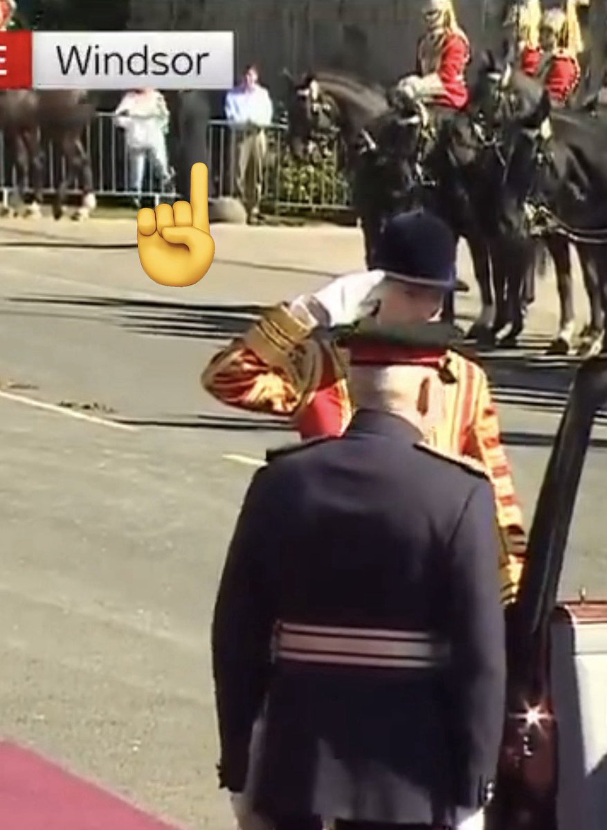 The two people who turned up for the state visit 😂😂😂😂😂