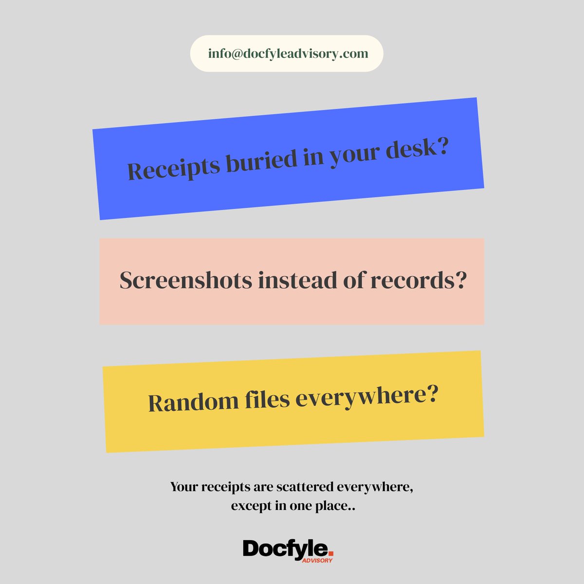 Docfyle advisory tweet media