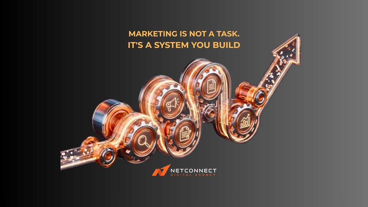 ncdagency's tweet photo. Marketing isn't a chore—it’s a continuous, data-driven system. ⚙️

Stop "doing marketing" and start running a growth engine for your business. 📈

Are you focused on small tasks, or are you building a machine?

https://t.co/z4NMEu9v2n 
#BusinessSystems #NetConnect #Innovation https://t.co/Gi4tHECkFW