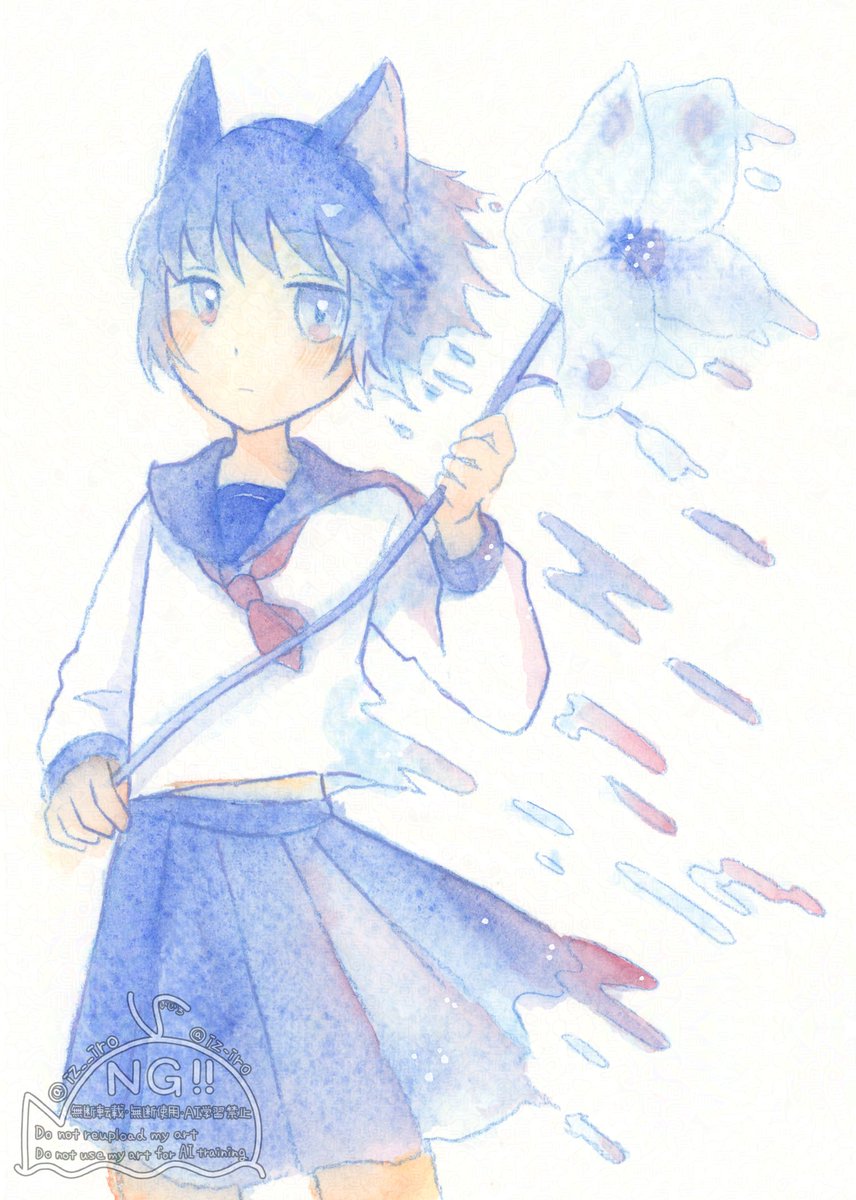 デルフィニウム✿
#oc　#透明水彩