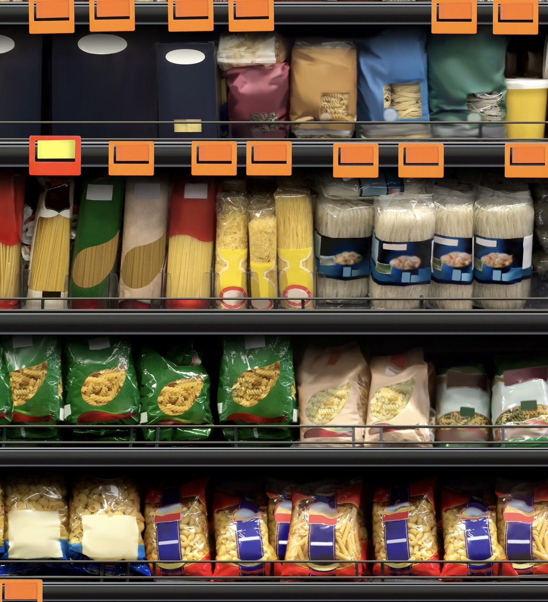 whatsontheshel1's tweet photo. Supermarket aisle filled with various types of pasta, sauces, and dry goods, arranged in colorful, brandless packaging for a clean retail mock-up look.

https://t.co/HBYydJFX0V

#supermarket #retaildesign #storedisplay #pasta #groceryshopping #foodaisle #productdisplay #mockup https://t.co/47KJYGk5Dl