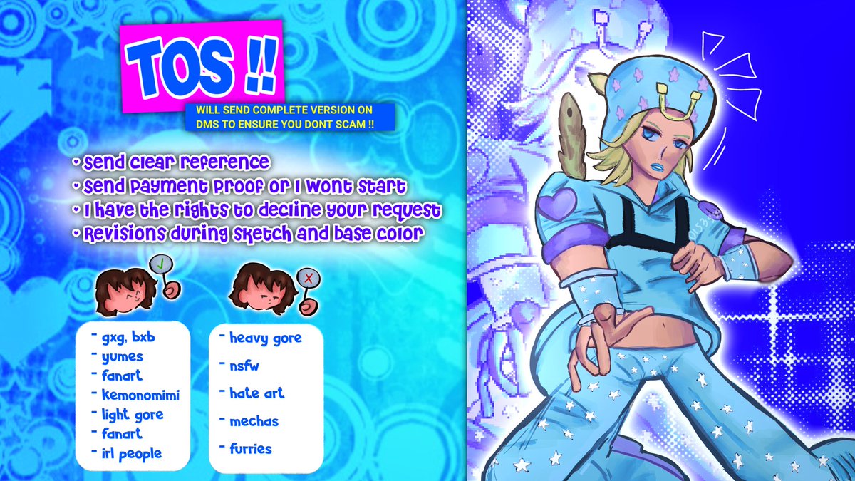 gya ! COMMS OPEN (0/5) tweet media