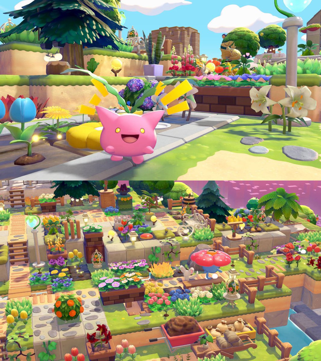 micnomori's tweet image. Greenhouse garden in Pokopia! 

#pokopia #cozygaming #pokemonpokopia
