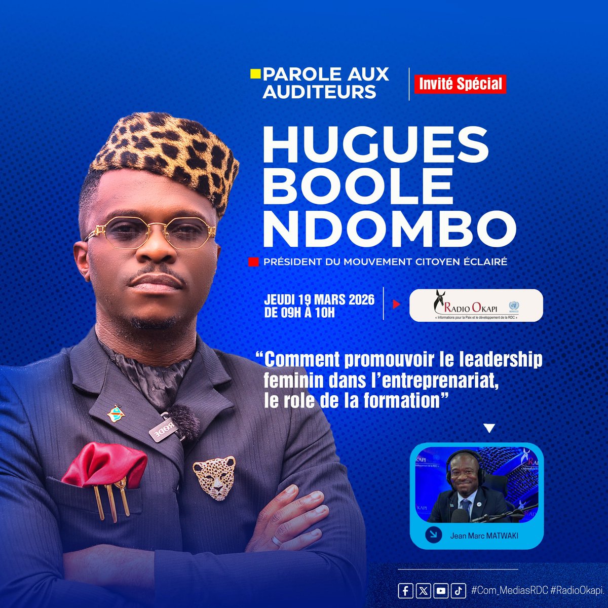 Hugues Boole Ndombo tweet media