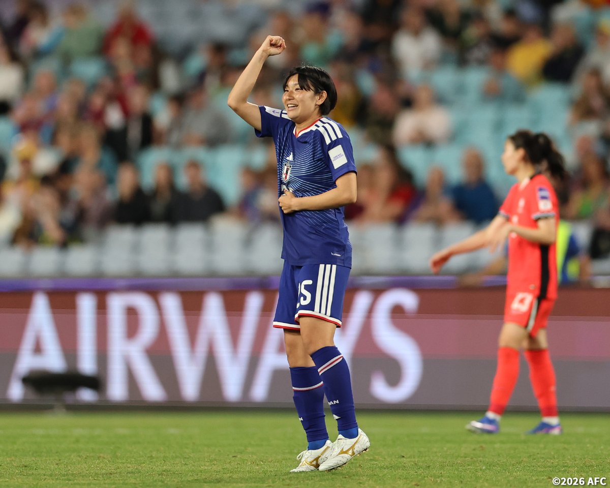 jfa_nadeshiko's tweet photo. 🔹なでしこジャパン🔹

韓国女子代表との準決勝🇯🇵🇰🇷
4-1で勝利し、決勝進出を決めました✨

決勝の相手は開催国のオーストラリア女子代表🇦🇺
王座奪還を目指すなでしこジャパンへ、より一層熱いご声援をよろしくお願いします！❤️‍🔥

#WAC2026 @afcasiancup　
#なでしこジャパン #サッカー日本代表 https://t.co/VkgyD9qaLZ