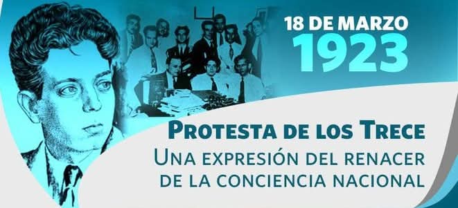 🇨🇺Hoy se cumplen 103 años de la Protesta de los Trece. Lo que suscitó el histórico hecho fue la compra, por el presidente Zayas, del Convento de Santa Clara.