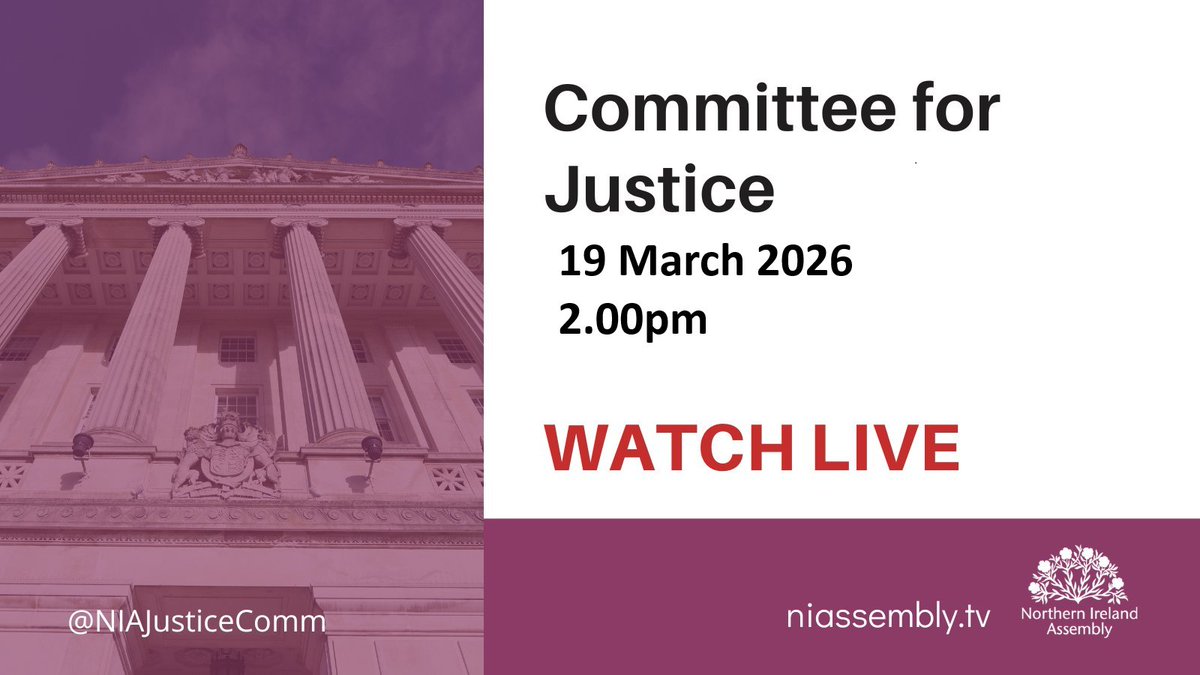 Northern Ireland Assembly Justice Committee tweet media