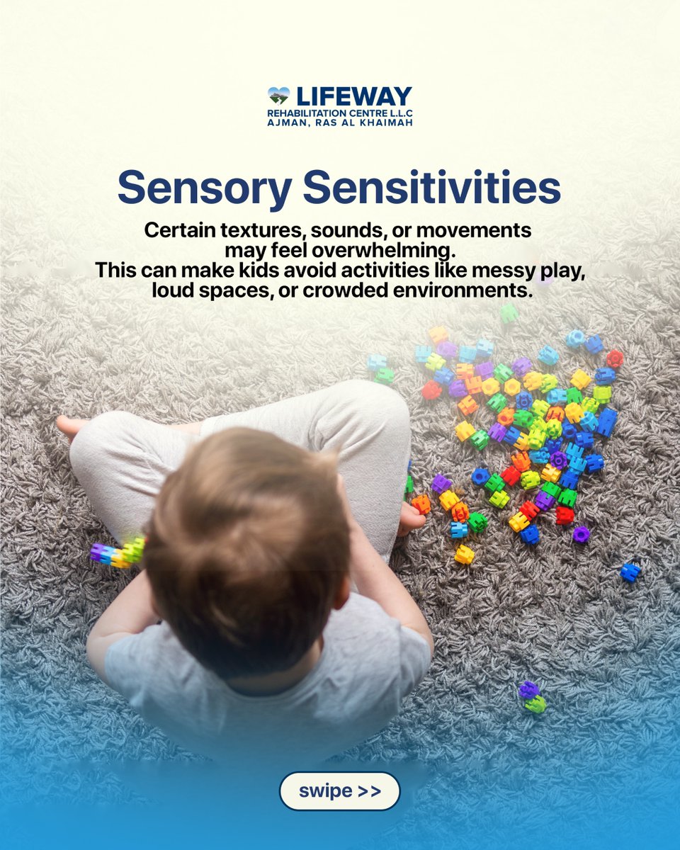 LifewayAjman's tweet image. If your child avoids certain activities, pause before labeling it as disinterest.
It could be balance issues, weak motor skills, or sensory sensitivities.
#childdevelopment #occupationaltherapy #parentingawareness #sensoryprocessing #kidsdevelopment #childbehaviour #parentingtips