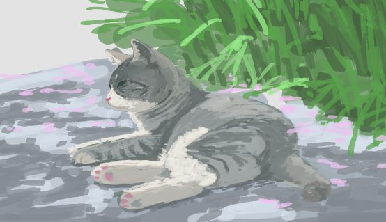 cloverwalker643's tweet photo. 癒しのために猫を描く https://t.co/9flaypiOhd