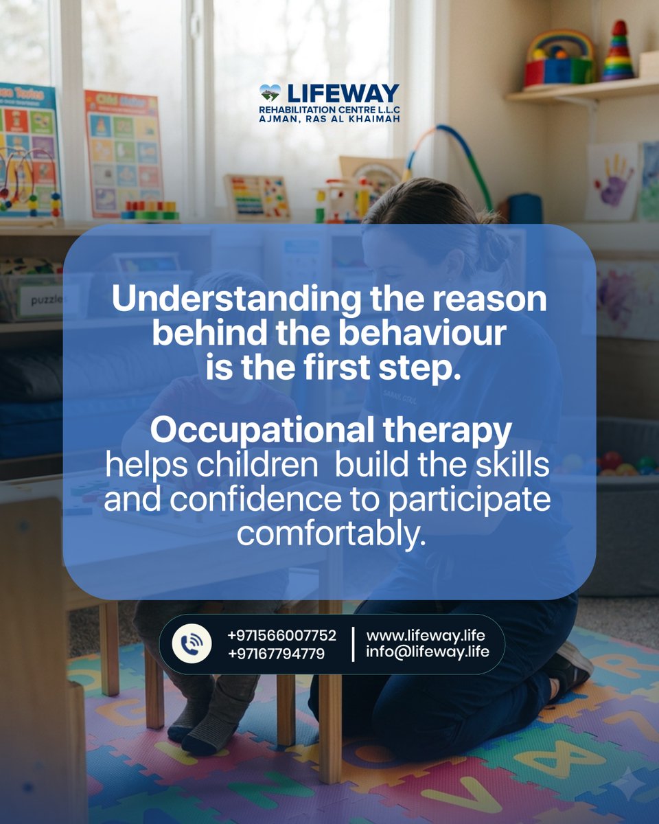 LifewayAjman's tweet image. If your child avoids certain activities, pause before labeling it as disinterest.
It could be balance issues, weak motor skills, or sensory sensitivities.
#childdevelopment #occupationaltherapy #parentingawareness #sensoryprocessing #kidsdevelopment #childbehaviour #parentingtips