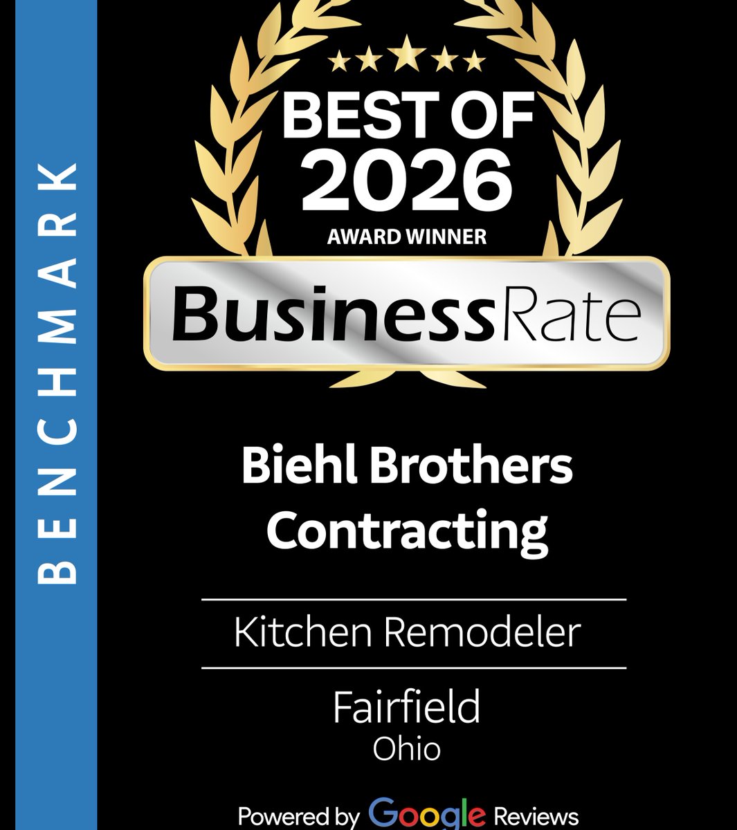 BiehlBrothers's tweet image. Honored to be named Best of Fairfield 2026 by Google! Grateful to serve our Fairfield community and Greater Cincinnati. #Bestof2026 #CincinnatiContractor #FairfieldOhio