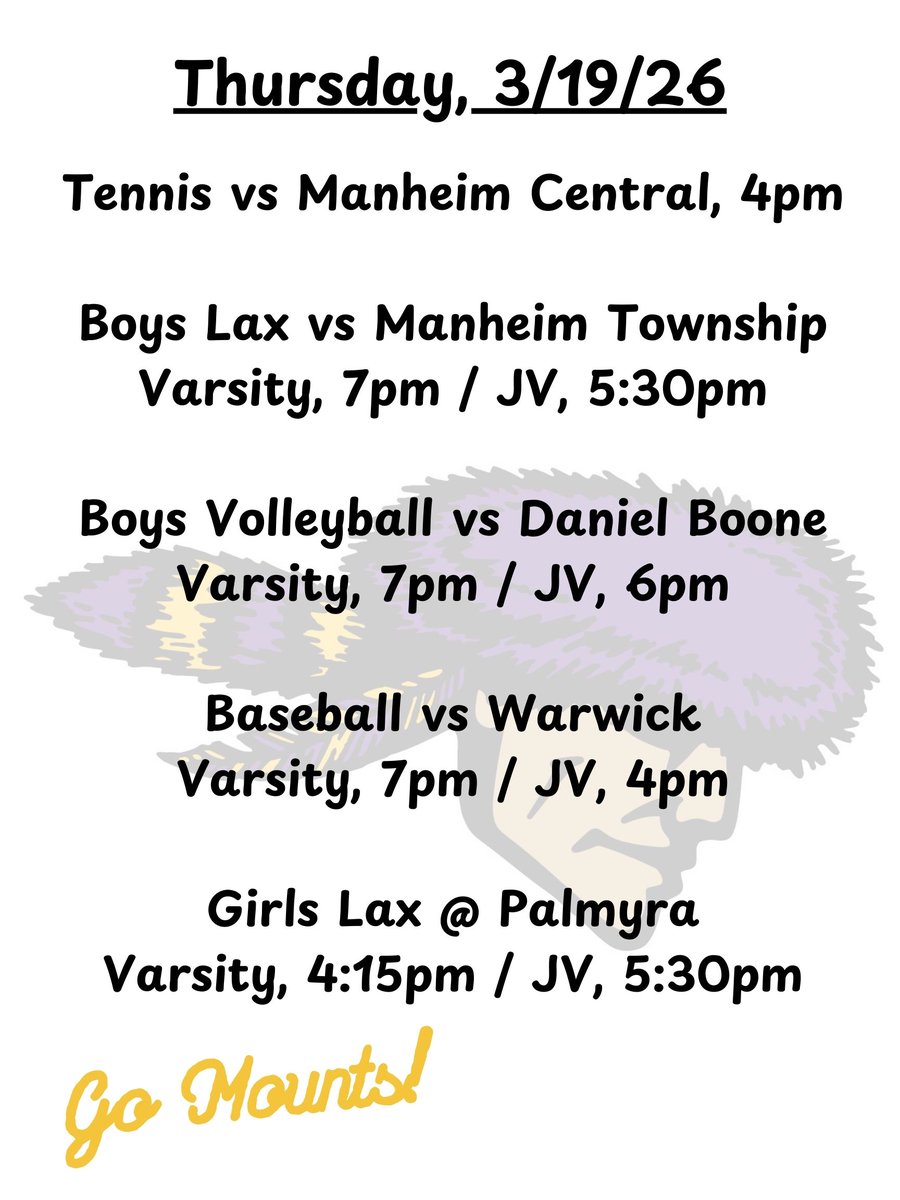 Mounts Sports tweet media