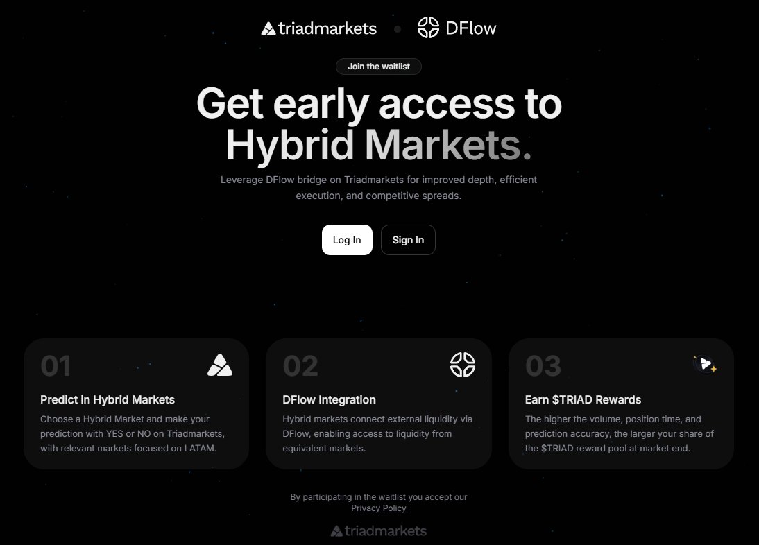 triadfi's tweet photo. ⏳ The clock is ticking...

   Our waitlist for the new @dflow  markets is almost full. The early birds always get the best opportunities. Don't leave it to the last minute!

🔗 Join the waitlist here: https://t.co/GQhMPNYfLw https://t.co/RC8LOFEyLU