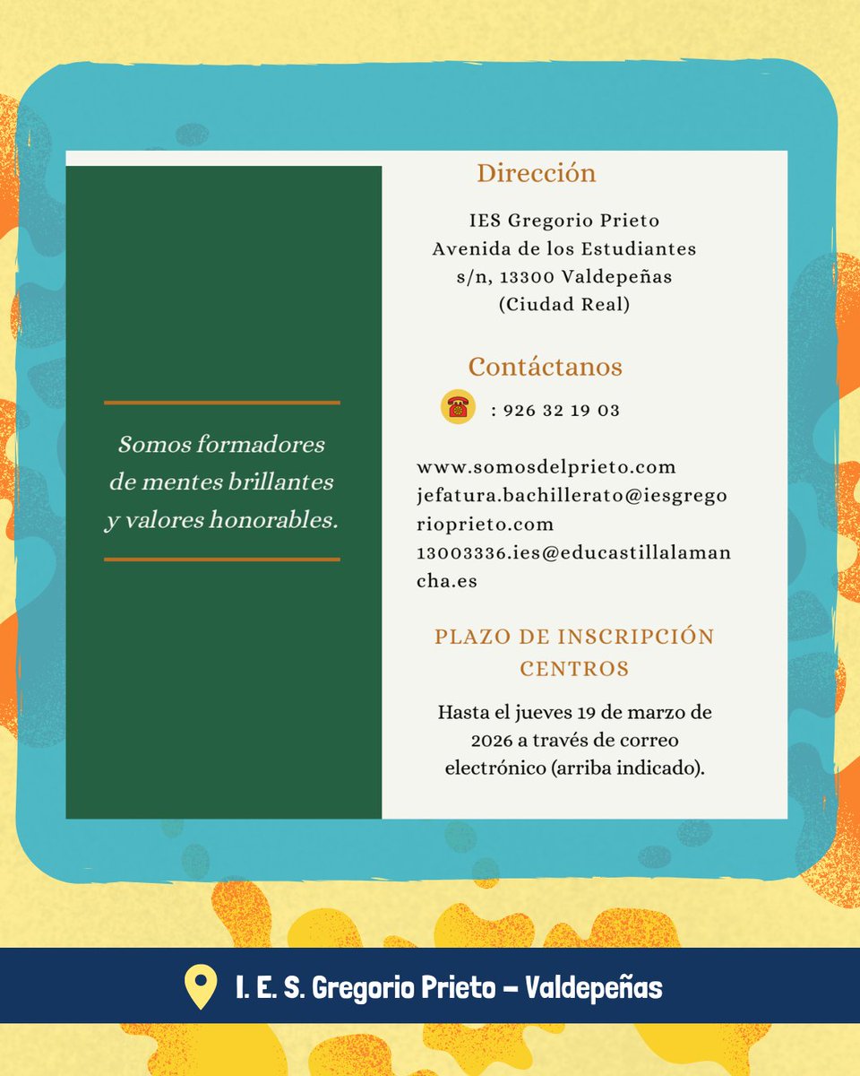 IES GREGORIO PRIETO tweet media
