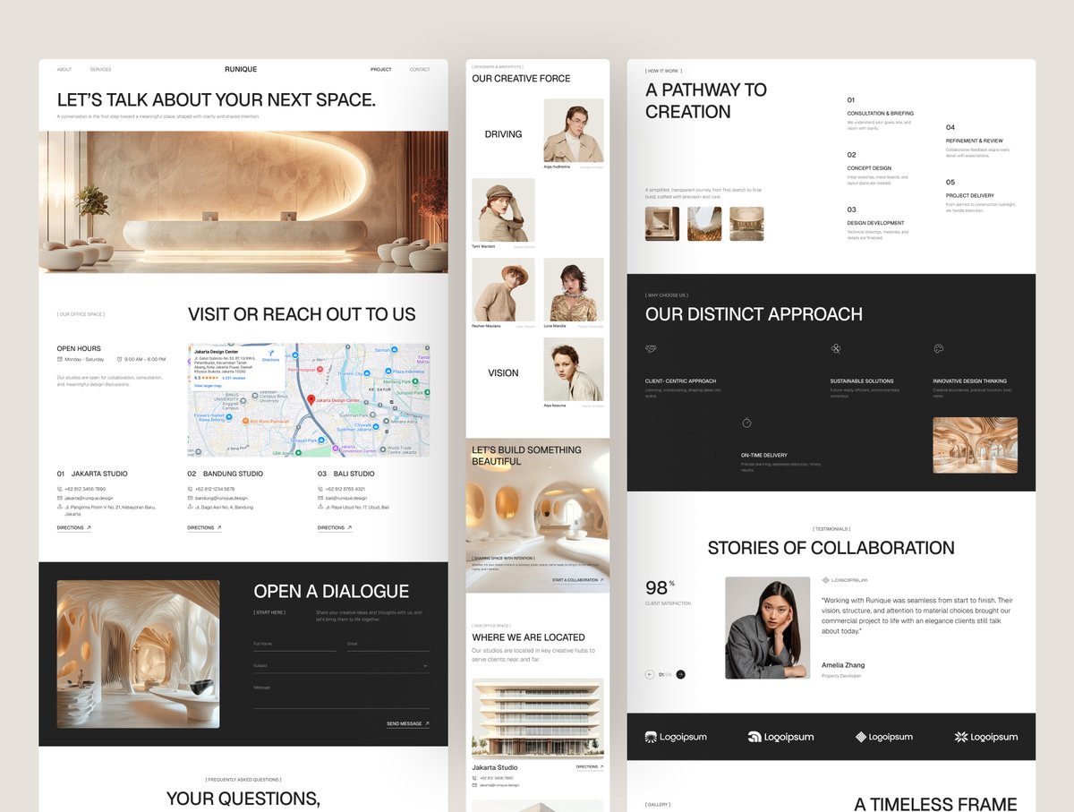 peterdraw's tweet photo. Where Architecture Meets No-Code ✨

Runique showcases architectural works through a modern, minimal design built entirely with Webflow. The no-code approach allows seamless updates, responsive layouts, and full control without complex development.

View More : https://t.co/rELLMtH80E

#webflow #nocodedesign #architecture #architecturefirm #interiordesign #homedecor #webdesign #website #uidesign #webflowtemplate