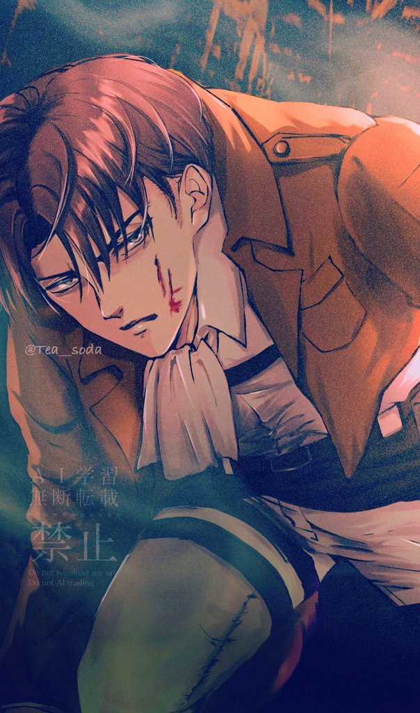 膝を落とす、、
推しのギリギリも、、、すき🙏🏻
 #Levi