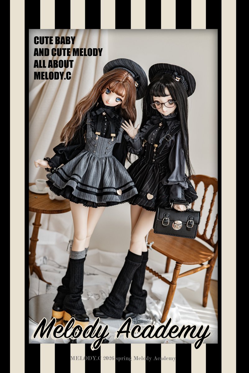 aiyu931028's tweet photo. 🤎Melody Academy🎓

通販限定の1/3 girlサイズ

 モデルはDD girl💕

今回のジャンスカサイズはDDちゃん着用ピッタリと思いますので、DDちゃんへの着用ぜひ考えてください✨ https://t.co/3azGn3SHRf