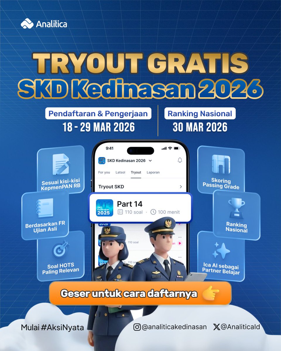 Analitica - Bantu Lolos Seleksi tweet media