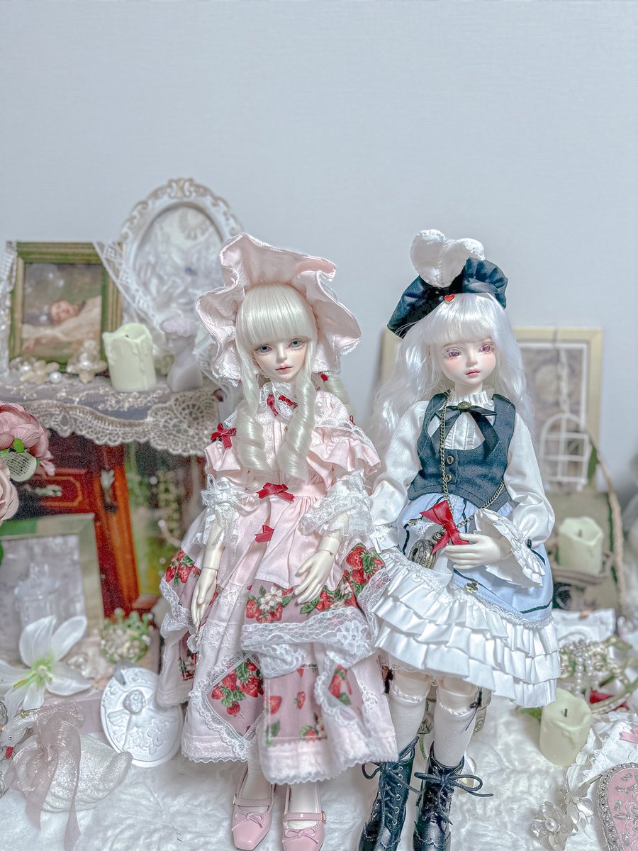 お友達のアリスちゃんがお泊まりにきてくれた🐰