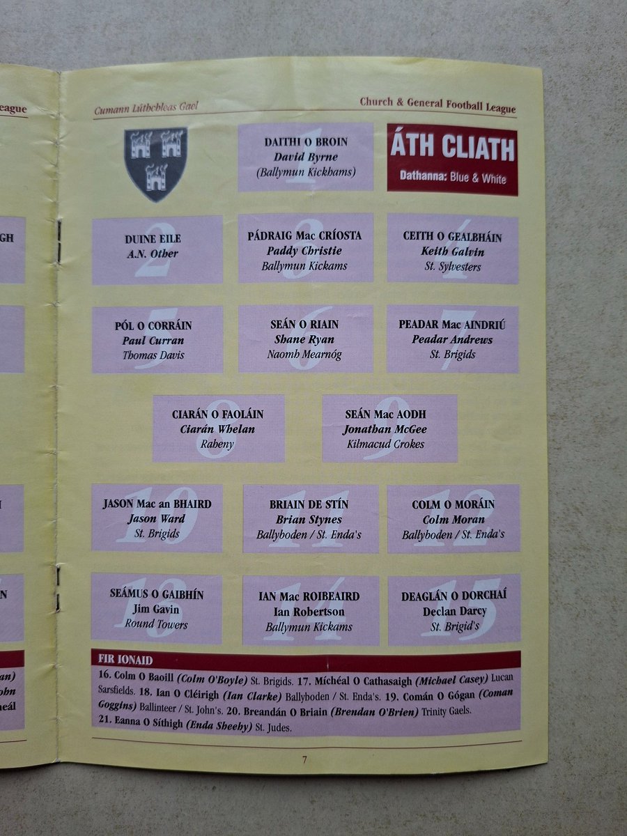 Dublin GAA Programme Collector tweet media