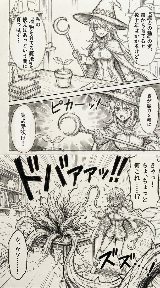 Geminiで作った導入部分「魔力の種が希少な理由」
この続きは投稿振り返ってね 