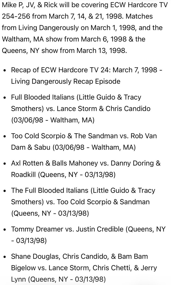 Extreme ECW Live Cast tweet media