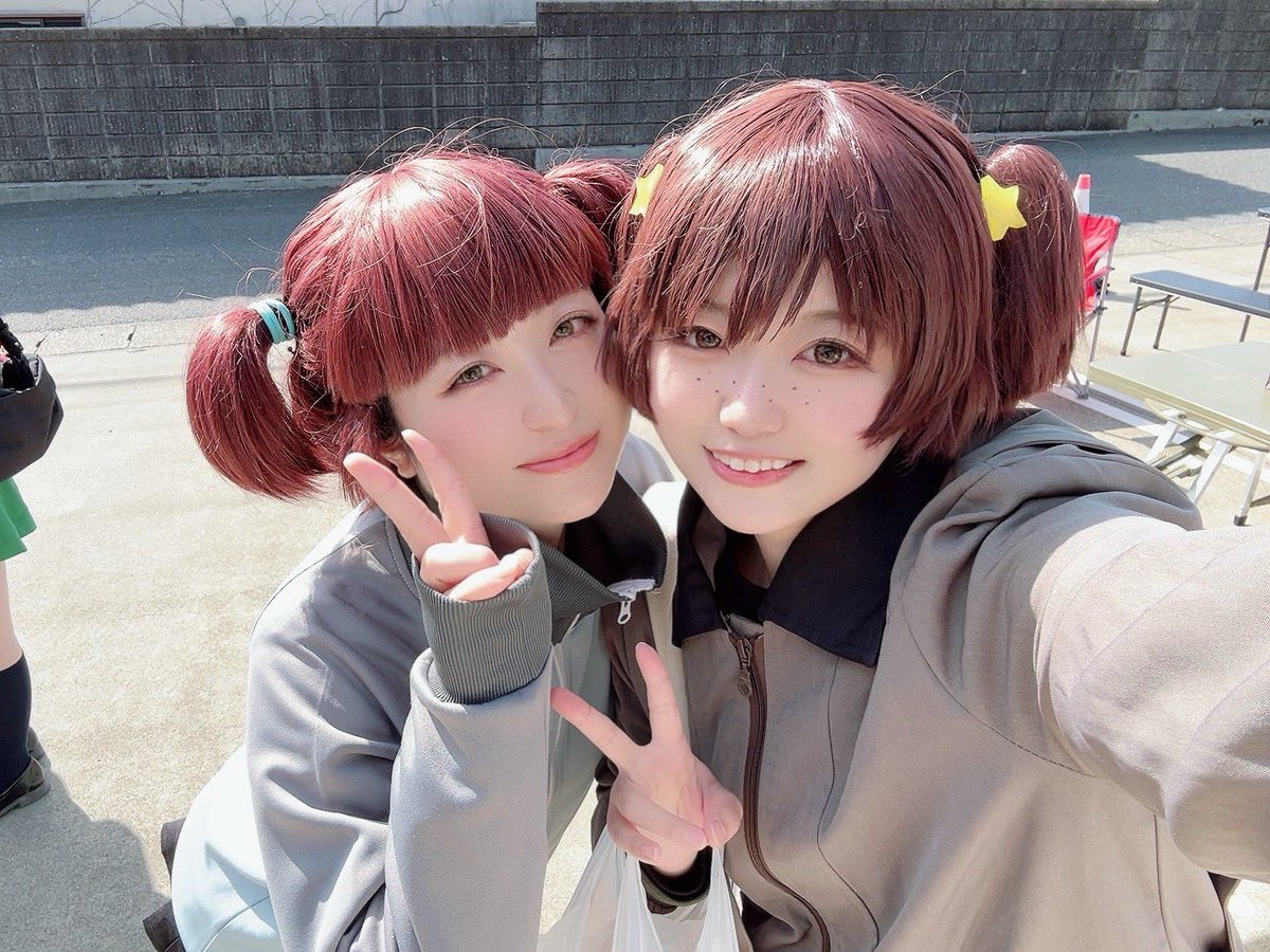 滑り込み〜！
大好きなおまみゅ、お誕生日おめでとう❁
海楽で撮ったツインテ組🎀