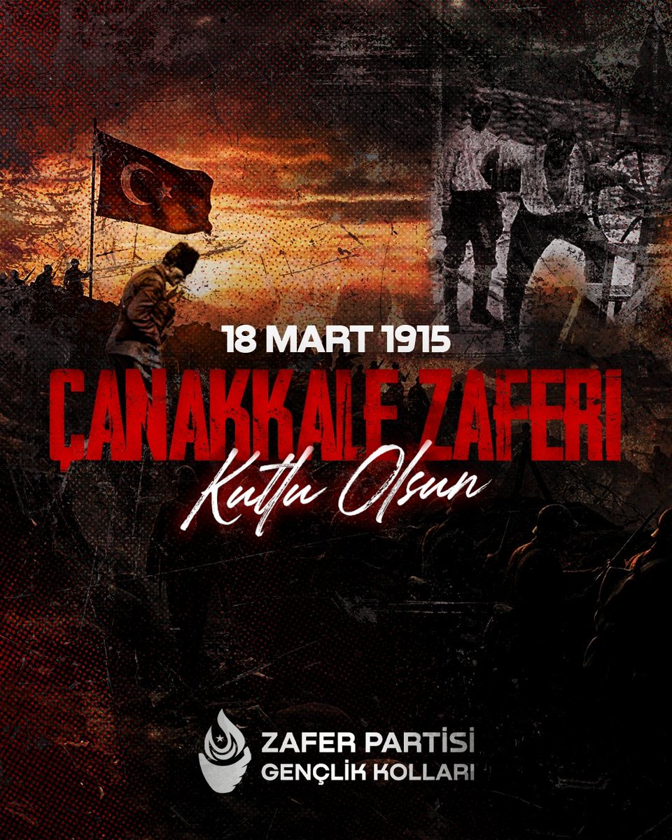 Vatan toprağını namusu bilenlerin, 'Geri dönmeyi düşünmeyenlerin' ve sonsuza dek hür kalacak olanların zaferi kutlu olsun!

Daima yolumuzu aydınlatan Çanakkale Zaferi’mizin 111. yılı kutlu olsun.