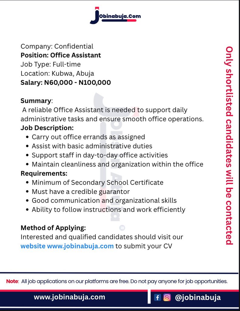 #jobsinabuja