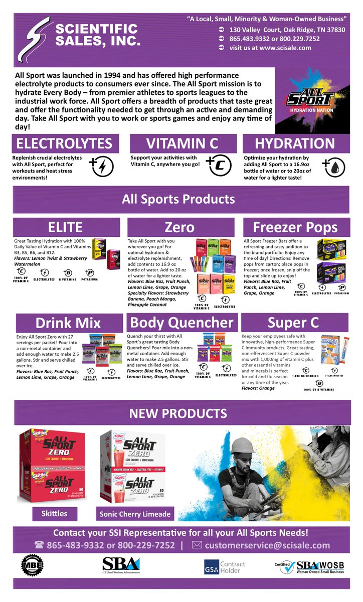 Hydrate smarter with All Sport 💧

Electrolytes, Vitamin C, drink mixes, freezer pops &amp; more—perfect for athletes and hardworking teams.

🔥flavors: Skittles® &amp; Sonic Cherry Limeade®
#Hydration #Electrolytes #AllSport