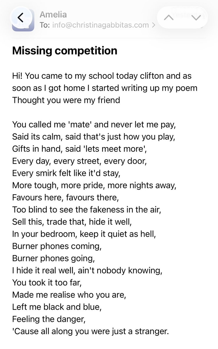 Christina Gabbitas tweet media